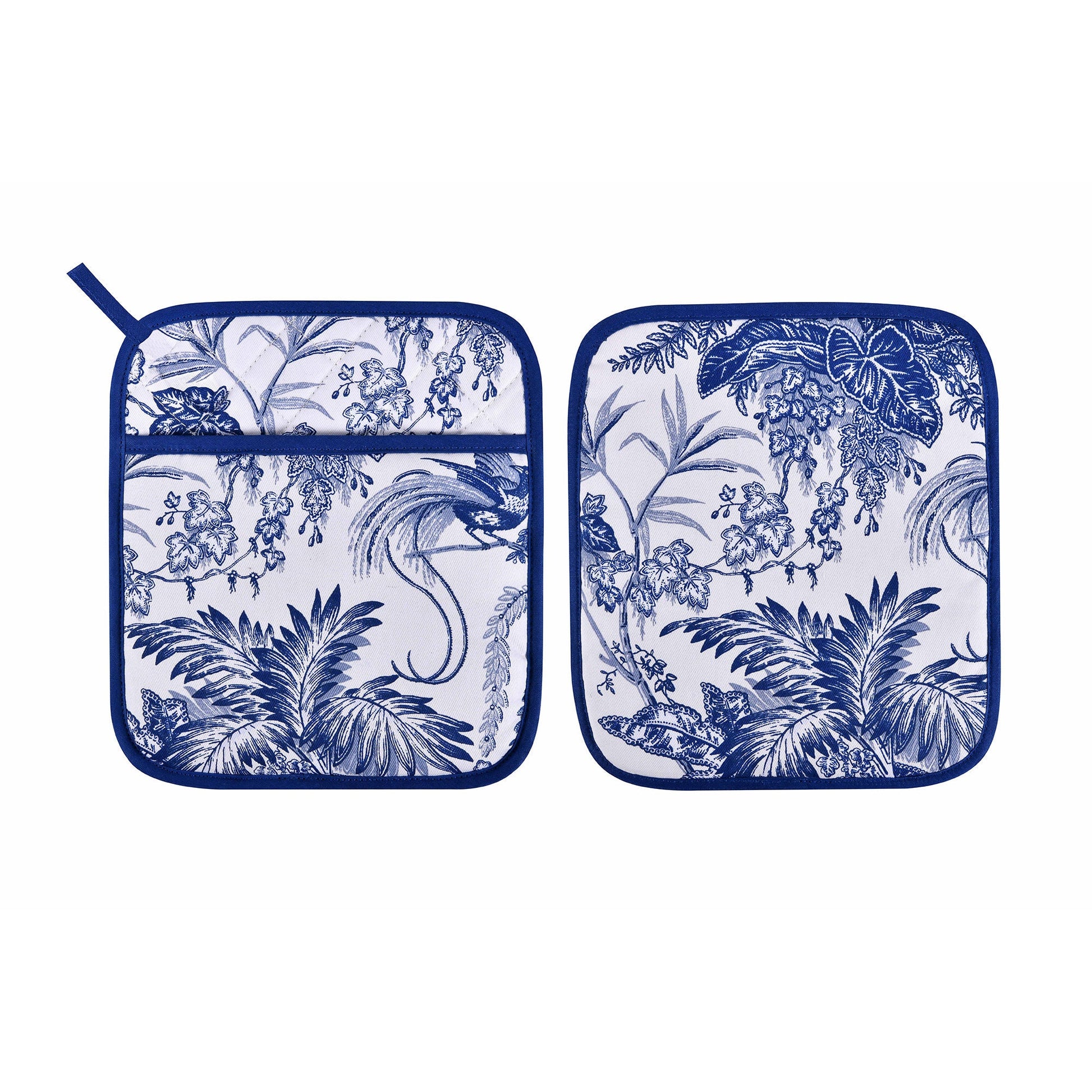 Ulster Weavers Willow Toile Pot Mitt One Size in Blue - Pot Mitt - Ulster Weavers