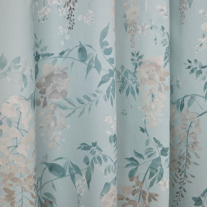 Wisteria Pair of Eyelet Curtains by Dreams & Drapes Curtains in Duck Egg - Pair of Eyelet Curtains - Dreams & Drapes Curtains
