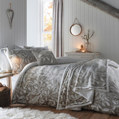 Woodland Owls Duvet Cover Set by Dreams & Drapes Lodge in Sage - Duvet Cover Set - Dreams & Drapes Lodge
