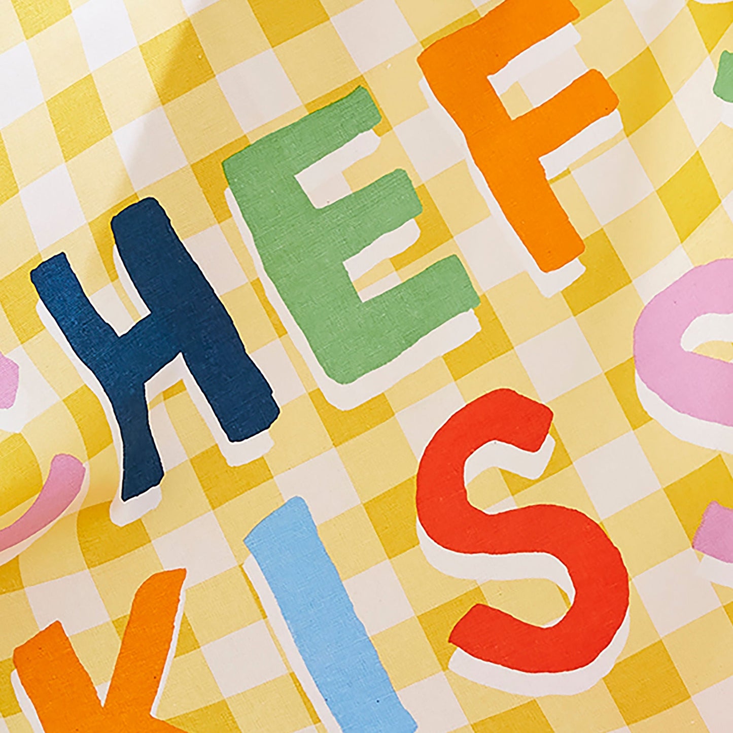 Yes Chef Kiss Cotton Tea Towel in Multicolour