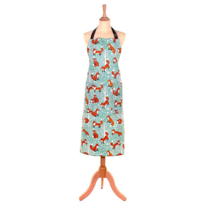 Ulster Weavers Cotton Apron - Foraging Fox (100% Cotton, Blue) - Apron - Ulster Weavers