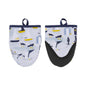 Ulster Weavers Seashore Microwave Mitts - Pair One Size in Blue - Micro Mitts - Ulster Weavers