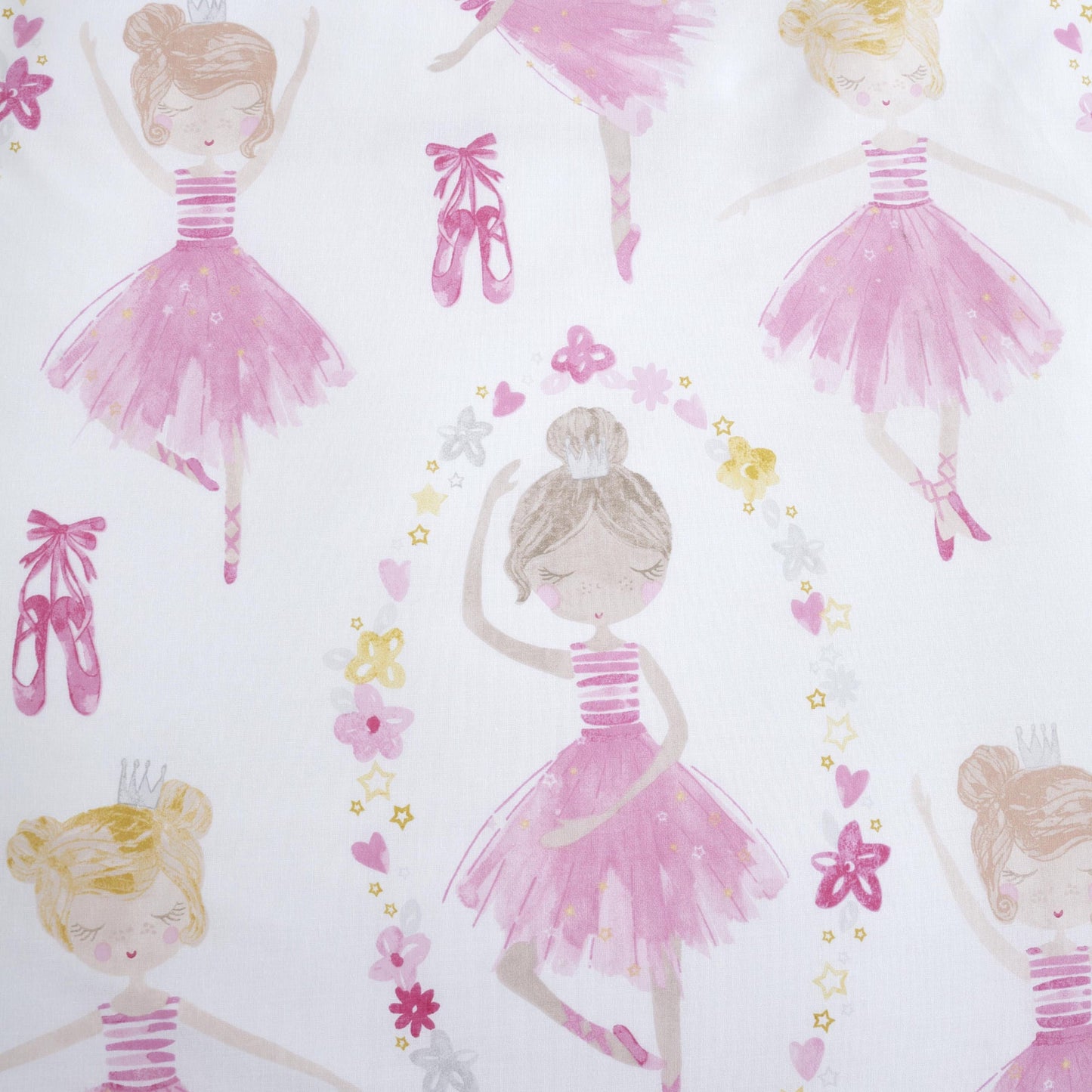 Ballet Dancer Duvet Cover Set by Bedlam in Pink - Duvet Cover Set - Bedlam