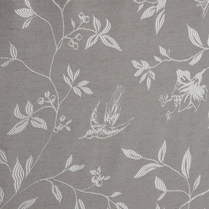 Bird Trail Pair Of Curtain Tiebacks by Curtina in Grey 26" x 4" - Pair Of Curtain Tiebacks - Curtina