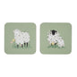 Ulster Weavers Woolly Sheep Coasters - 4 Pack One Size in Green - Coaster - Ulster Weavers