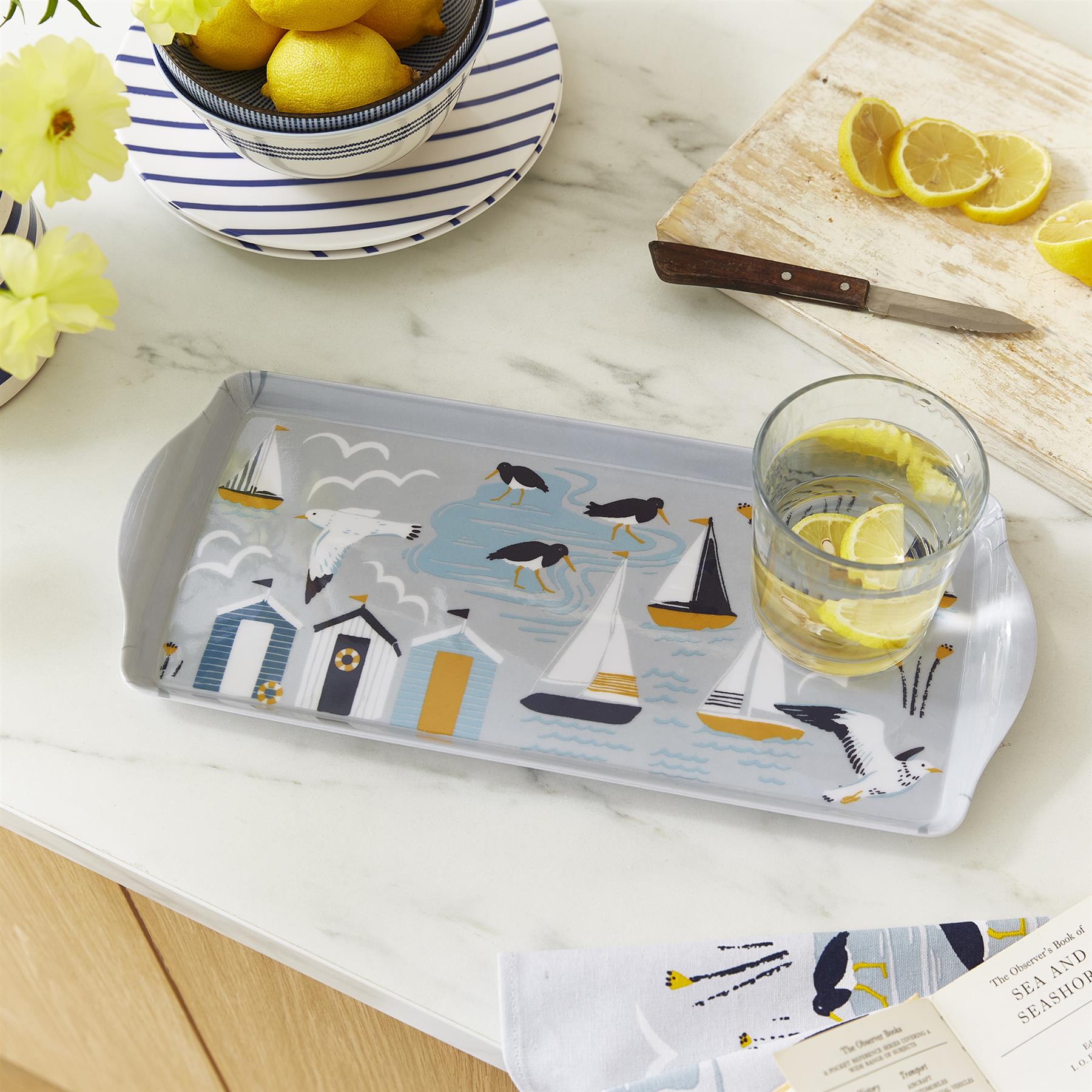 Ulster Weavers Seashore Tray - Small One Size in Blue - Tray - Ulster Weavers