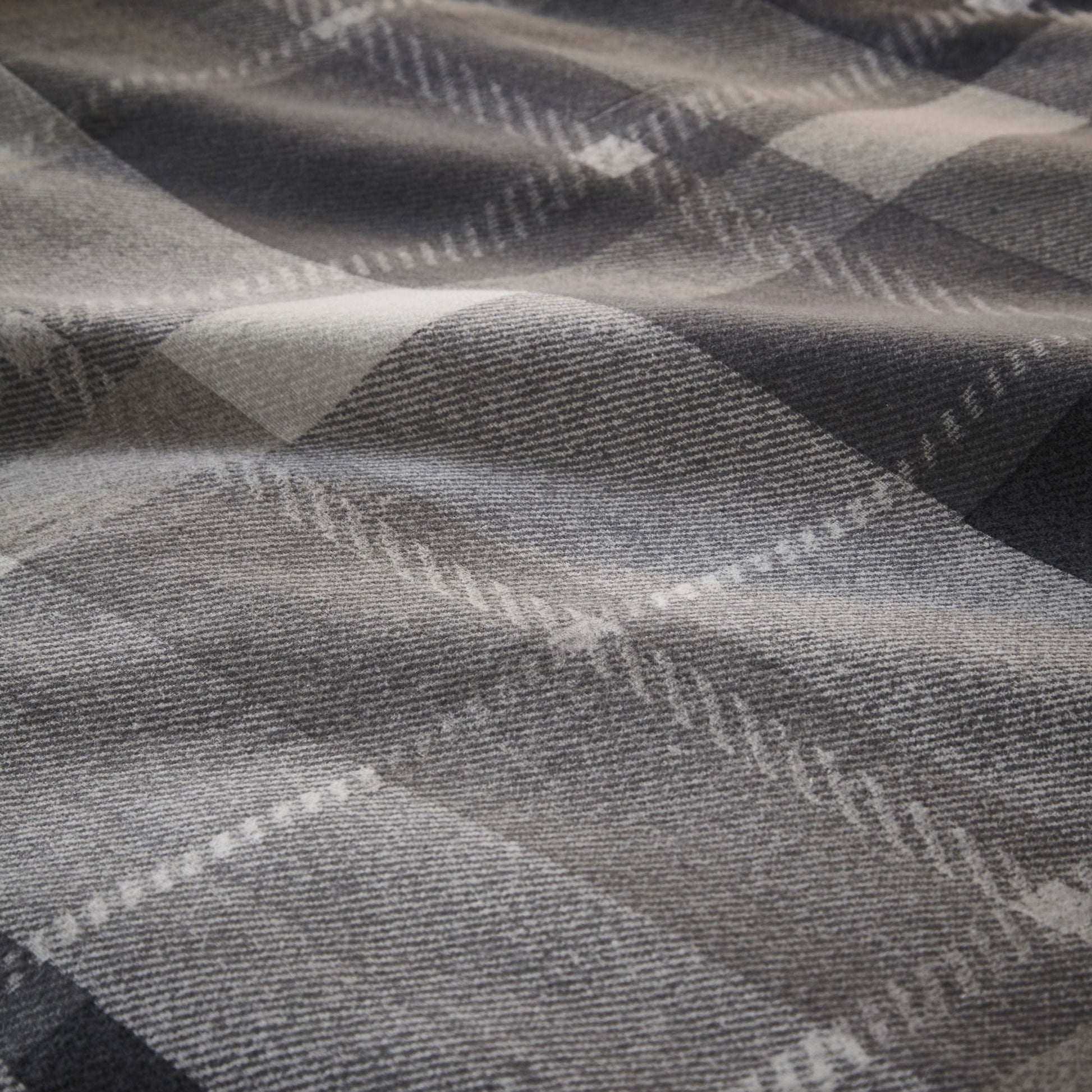 Colville Check Duvet Cover Set by Dreams & Drapes Lodge in Grey - Duvet Cover Set - Dreams & Drapes Lodge