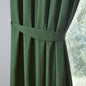 Dijon Pair Of Curtain Tiebacks by Fusion in Bottle Green 26" x 4" - Pair Of Curtain Tiebacks - Fusion