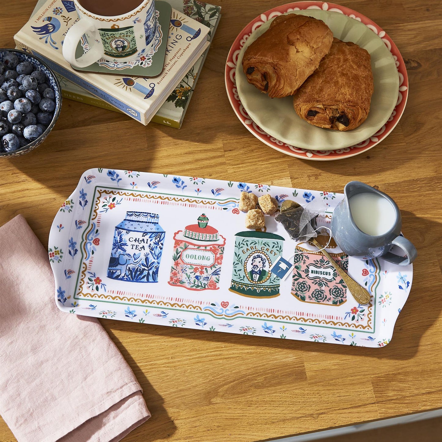 Ulster Weavers Tea Tins Tray - Small One Size in Multi - Tray - Ulster Weavers