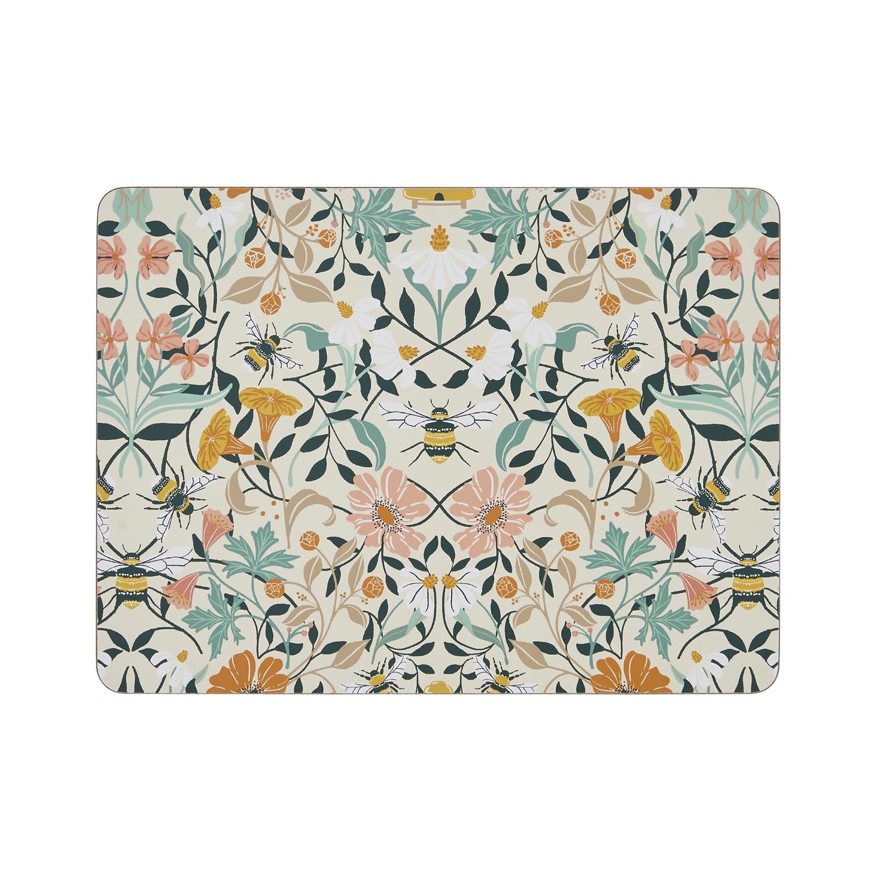 Ulster Weavers Bee Bloom Placemat - 4 Pack One Size in Yellow - Placemat - Ulster Weavers
