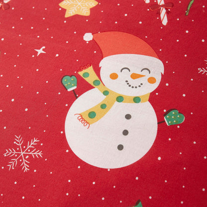 Elf & Santa Duvet Cover Set by Bedlam Christmas in Multi - Duvet Cover Set - Bedlam Christmas