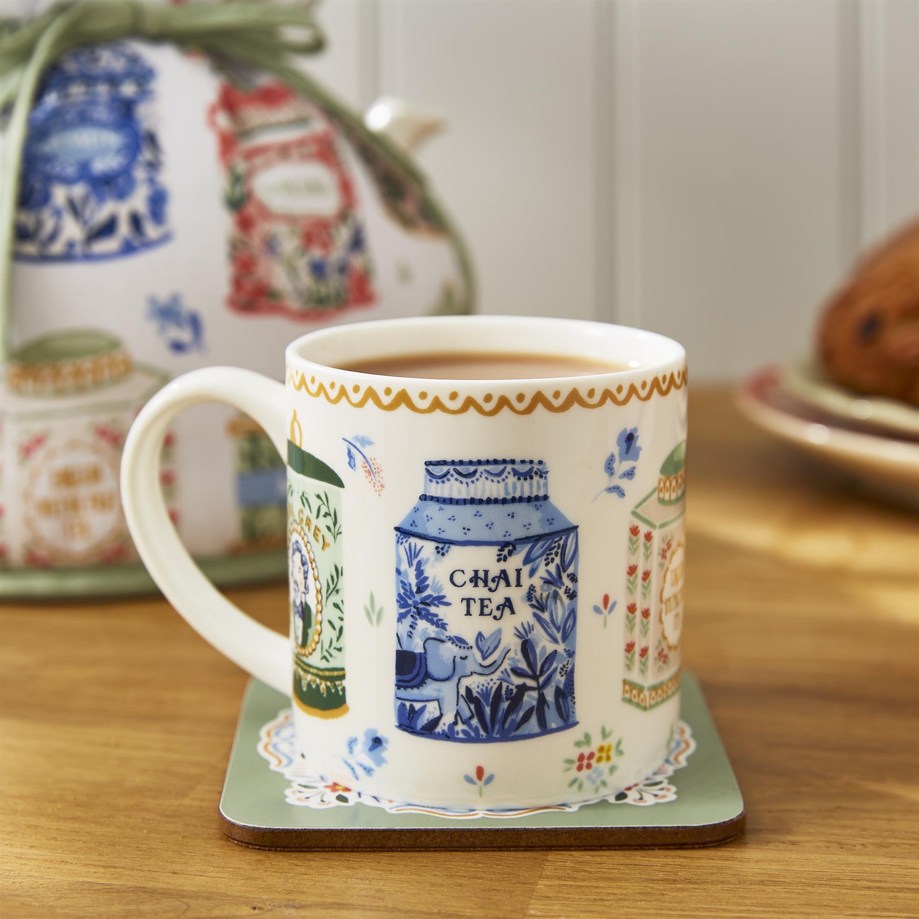 Ulster Weavers Tea Tins Mug - New Bone China 250ml in Multi - Mug - Ulster Weavers