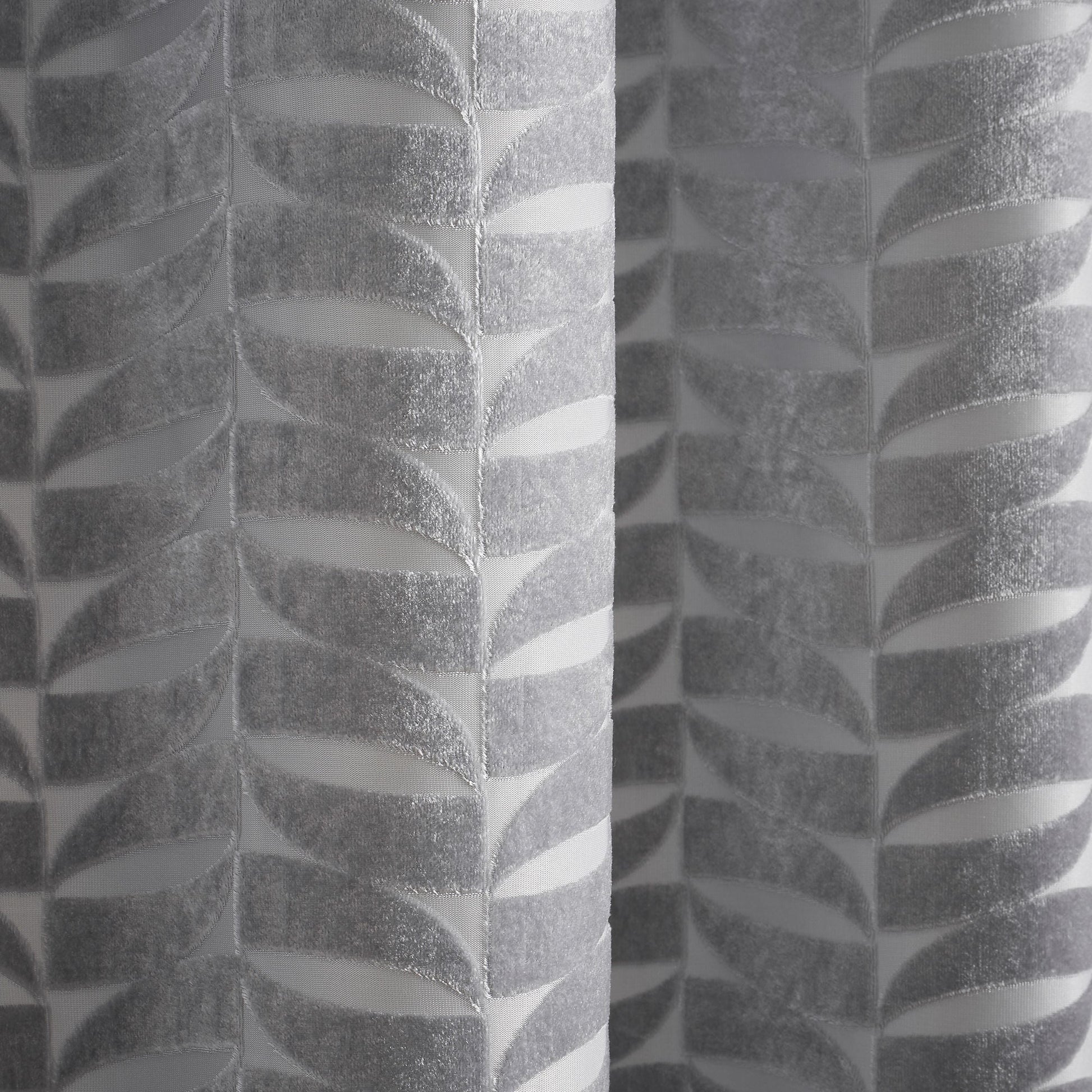 Kendal Pair of Eyelet Curtains by Curtina in Silver - Pair of Eyelet Curtains - Curtina