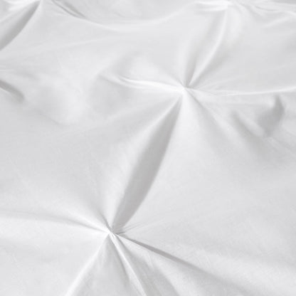 Lara Duvet Cover Set by Serene in White - Duvet Cover Set - Serene