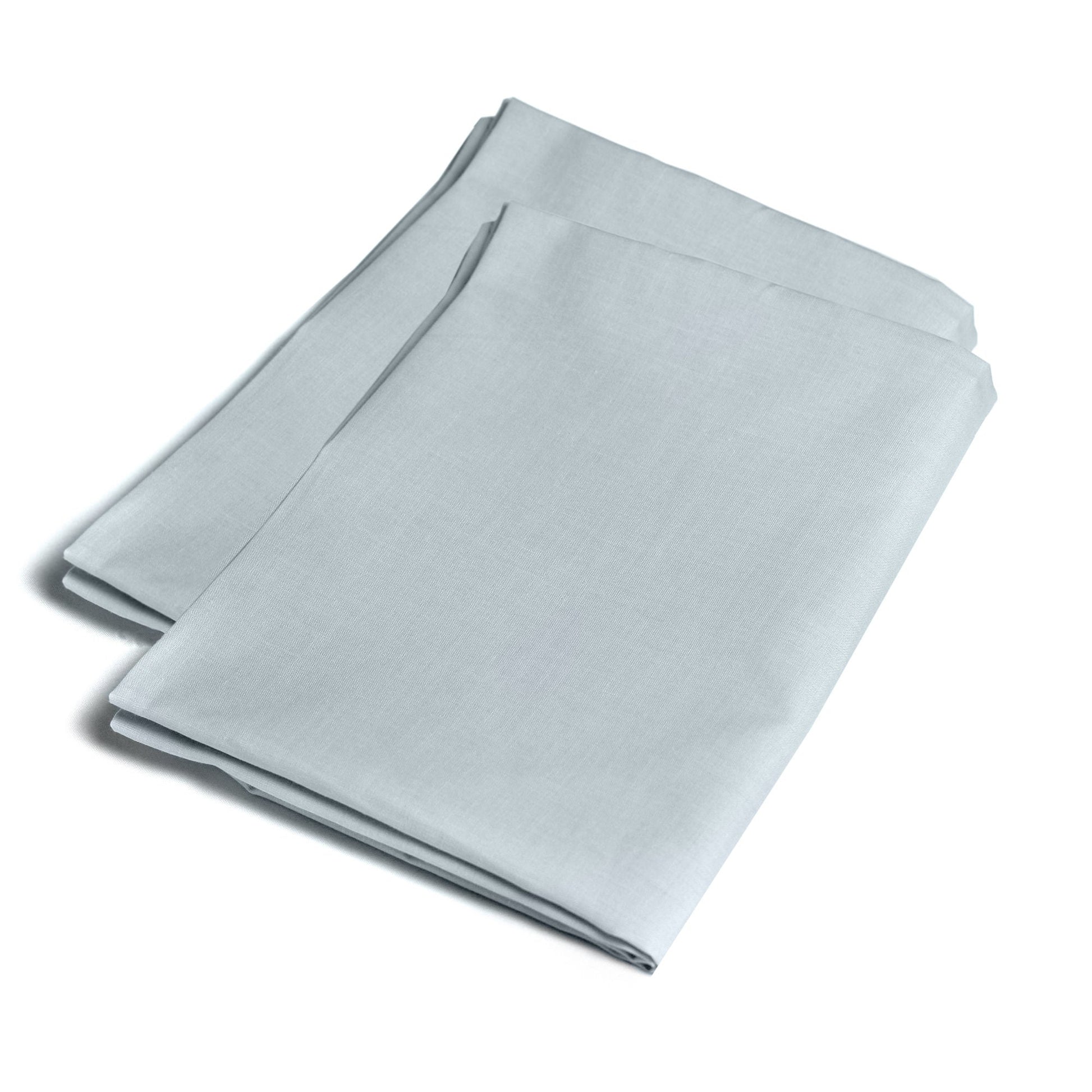 Plain Dyed Pair of Housewife Pillowcases by Serene in Duck Egg 50 x 75cm - Pair of Housewife Pillowcases - Serene