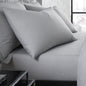 Plain Dyed Pair of Housewife Pillowcases by Serene in Silver 50 x 75cm - Pair of Housewife Pillowcases - Serene