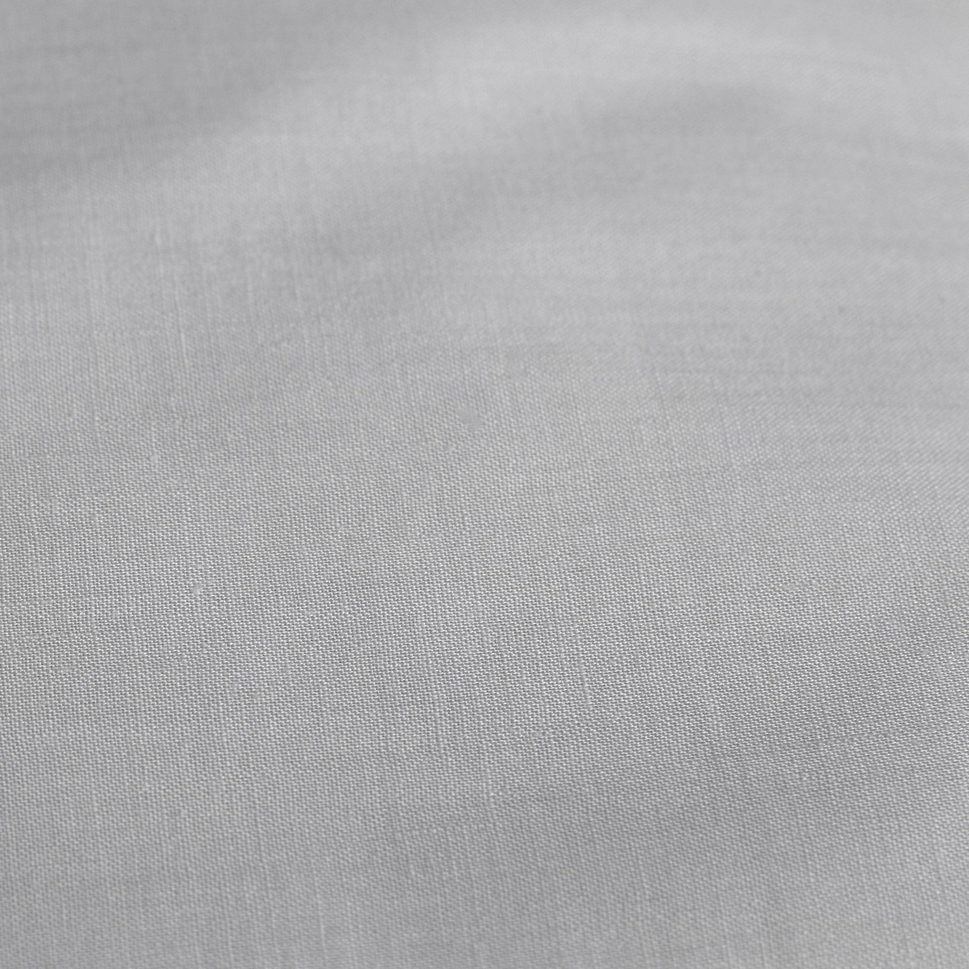 Plain Dyed Pair of Housewife Pillowcases by Serene in Silver 50 x 75cm - Pair of Housewife Pillowcases - Serene