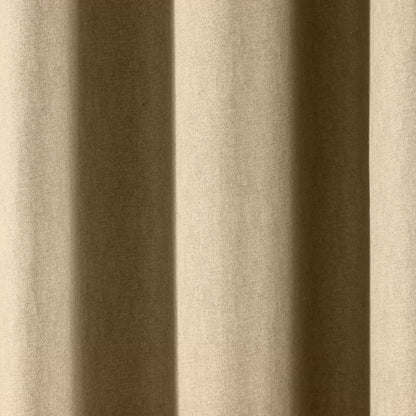 Sorbonne Pair of Eyelet Curtains by Fusion in Natural - Pair of Eyelet Curtains - Fusion