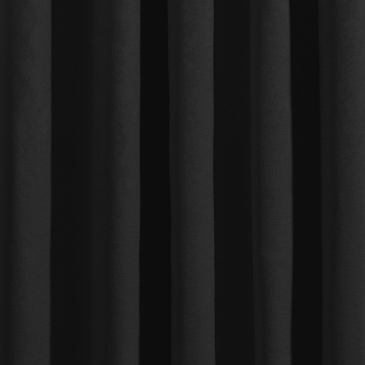 Strata Eyelet Single Panel Door Curtain by Fusion in Black - Eyelet Single Panel Door Curtain - Fusion