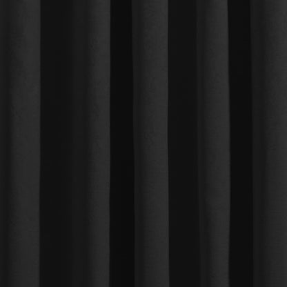 Strata Eyelet Single Panel Door Curtain by Fusion in Black - Eyelet Single Panel Door Curtain - Fusion
