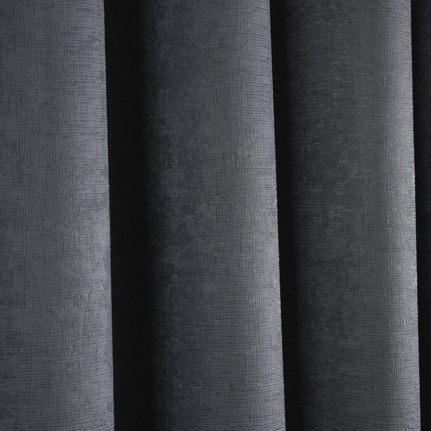 Strata Pair of Eyelet Curtains by Fusion in Charcoal - Pair of Eyelet Curtains - Fusion