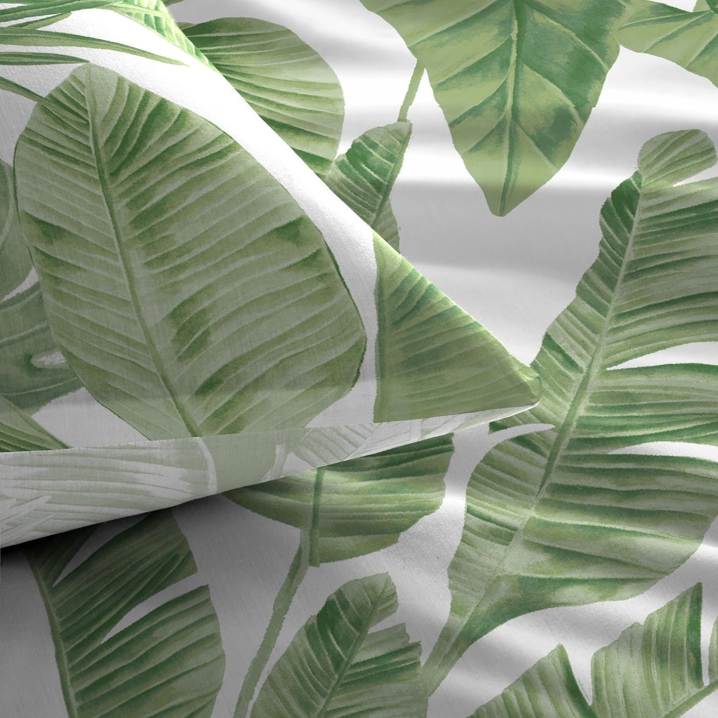 Tahiti Duvet Cover Set by Dreams & Drapes in Green - Duvet Cover Set - Dreams & Drapes